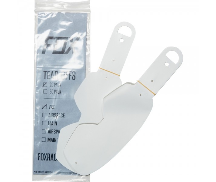 Tear Off Fox Vue Standard Tear Offs - 20Pk Transparente |23512-012|