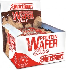 Caja de Barritas Nutrisport Protein Wafer sabor Chocolate 15 Unidades