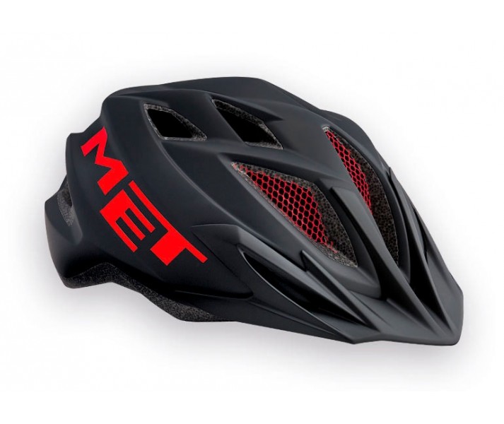 Casco Met Crackerjack Infantil Negro/Rojo