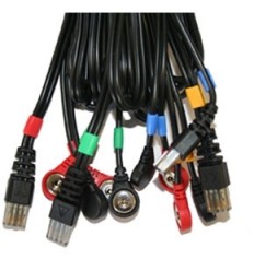 Juego 4 Cables Compex 8 Pins-Snap |601130|