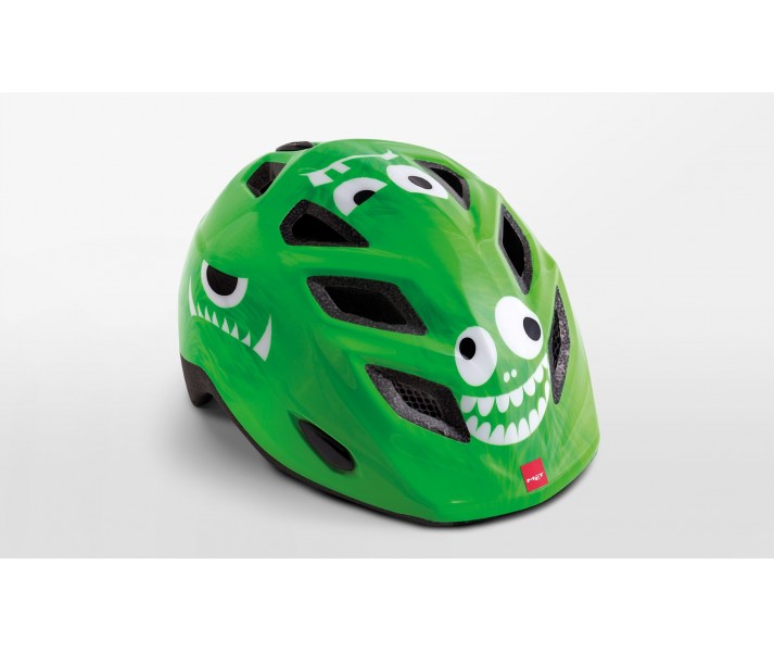 Casco Met Genio Verde Monstruo