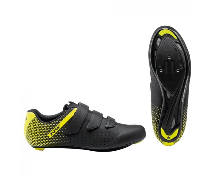 Zapatillas Northwave Core 2 Negro-Amarillo Fluor