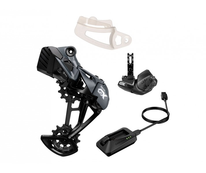 Kit de actualización Sram AXS para GX Eagle 12V (cambio/cargador/mando)  Negro - Fabregues Bicicletas