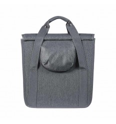 Bolsa Única Basil Go Single Grey Melee Con Líneas Reflectantes 16 L