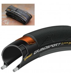 Cubierta Continental Grand Sport Race 700X32C Puregrip Compound Plegable Negro 32-622