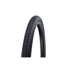 Cubierta Schwalbe Big Apple 26X2.15 Race-Guard Hs430 Liteskin Rigida Negro Con Reflectante 55-559