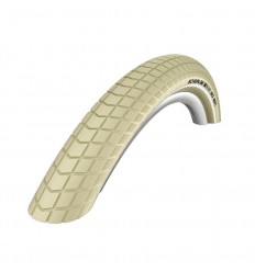 Cubierta Schwalbe Fat Frank Hs375 28X2.00'Rigida Crema Con Reflectante 50-622