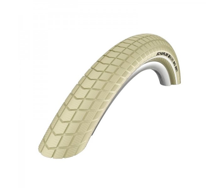 Cubierta Schwalbe Fat Frank Hs375 28X2.00'Rigida Crema Con Reflectante 50-622