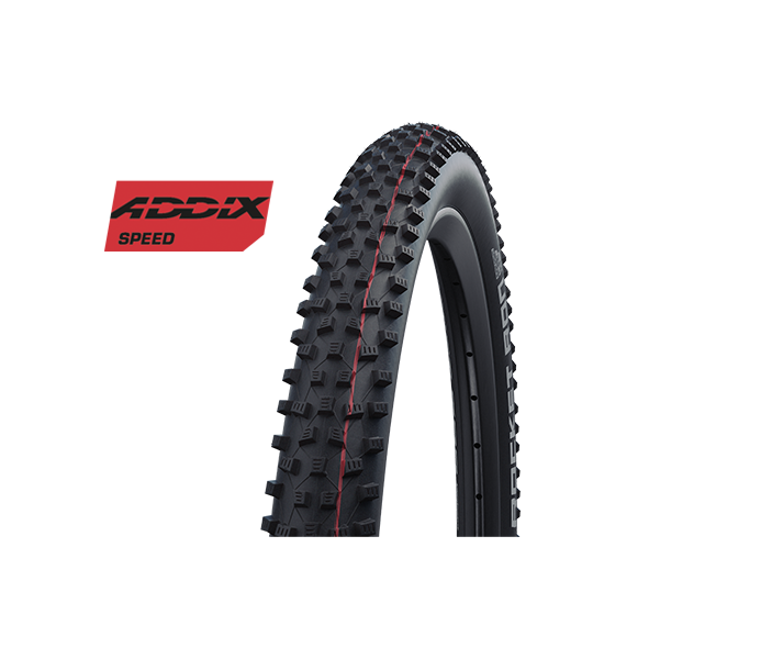 Cubierta Schwalbe Rocket Ron 24X2.35 Hs438 Evo Super Race Tubeless Addix Speed Plegable Negro 60-507