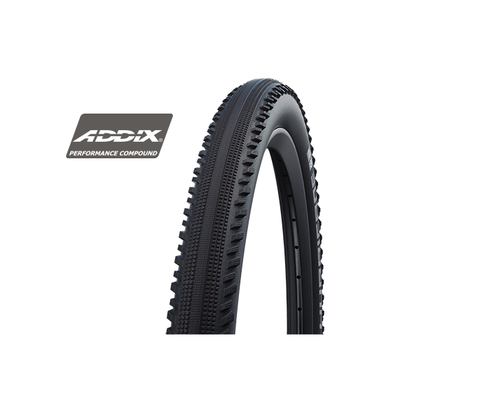 Cubierta Schwalbe Hurricane 27.5X2.25 Hs499 Performance Raceguard Addix Rigida Negro Reflect.57-584