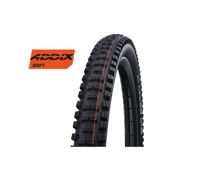 Cubierta Schwalbe Big Betty 26X2.40 Hs608 Performance Line Bikepark Addix Rigida Negro 62-559