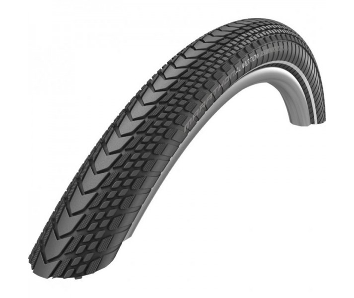 Cubierta Schwalbe Marathon Supreme 28X2.00 Hs603 Evo V-Guard Addix Plegable Negro Reflectante 50-622