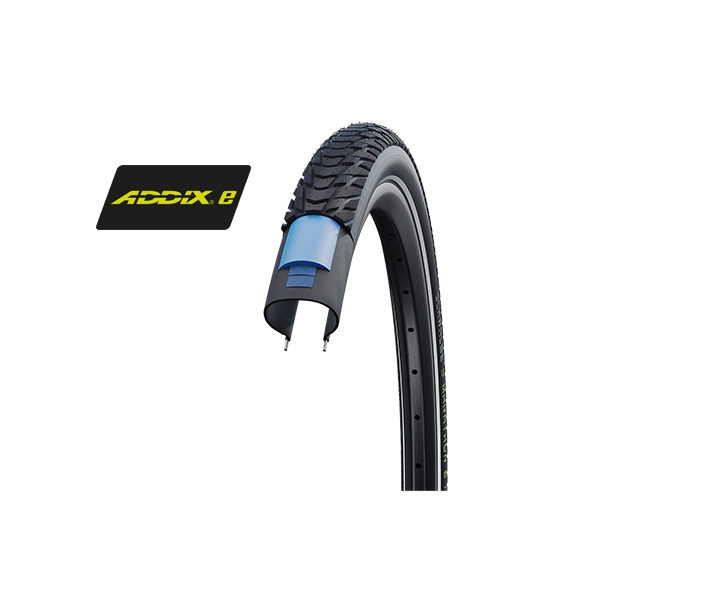 Cubierta Schwalbe Marathon E-Plus 28X1.40 Hs498 Perf Twinskin Smart Dualg. Addix Rig. Neg.Ref.37-622