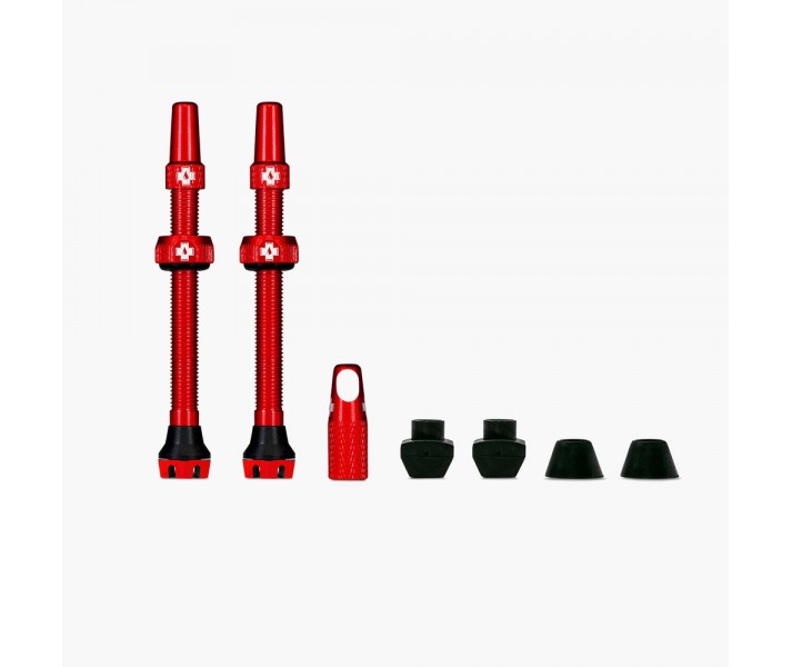 Juego Valvulas Muc-Off V2 Tubeless 60 Mm Rojo