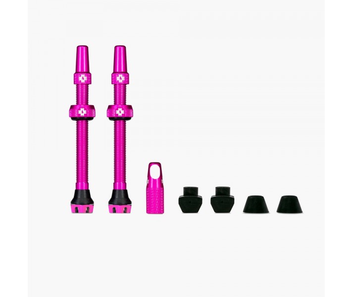 Juego Valvulas Muc-Off V2 Tubeless 60 Mm Rosa