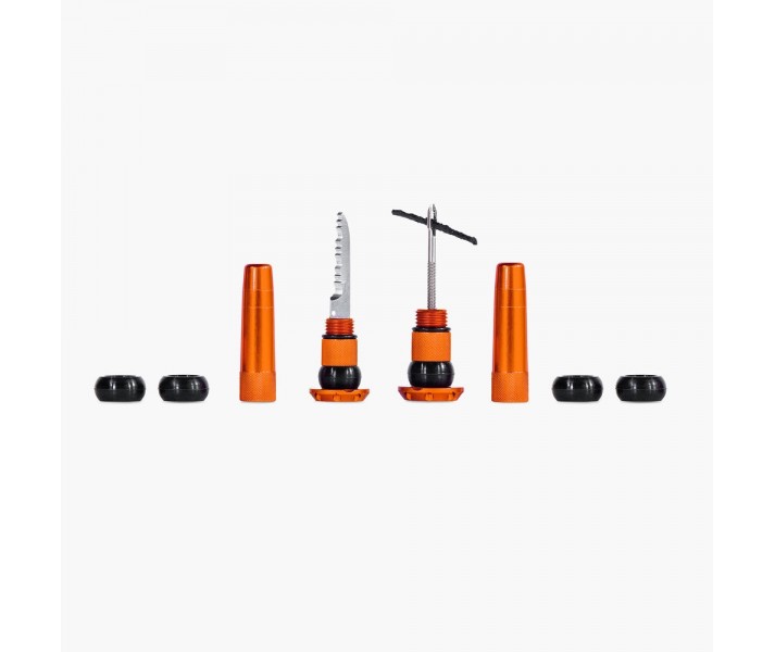 Kit Mechas Muc-Of Reparacion Tubeless Para Manillar Naranja