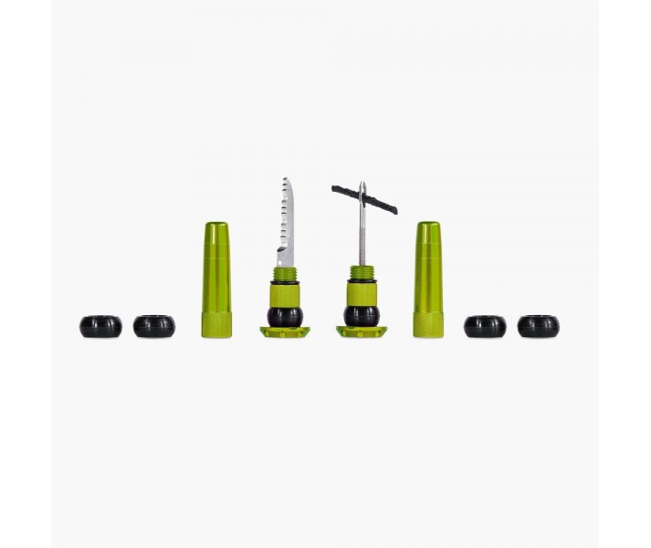 Kit Mechas Muc-Of Reparacion Tubeless Para Manillar Verde