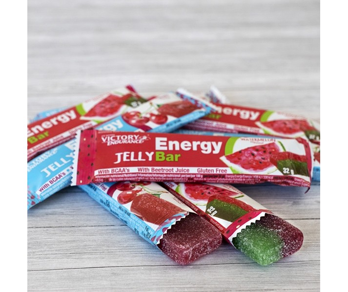 Caja Barritas Victory Endurance ENERGY JELLY Bar Cola cafeina 24 ud*32 g