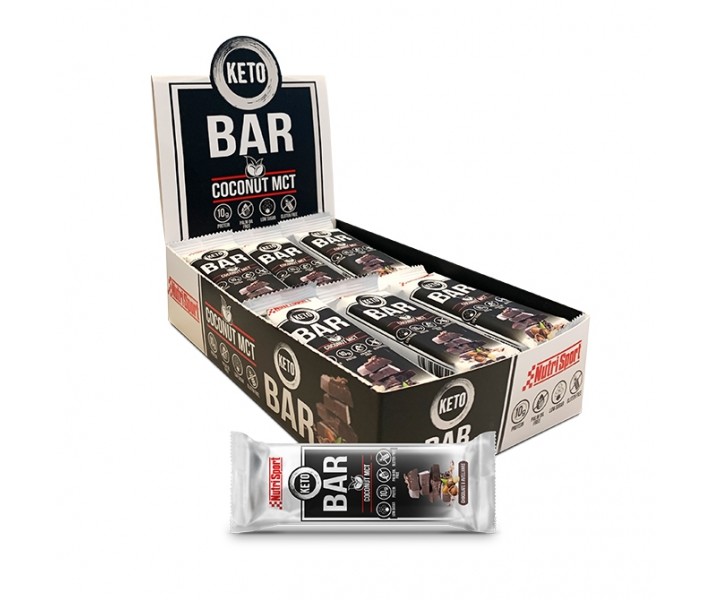 Caja Barritas Nutrisport Keto Bar 18 Unidades x 40G Sabor Cacao & Avellana