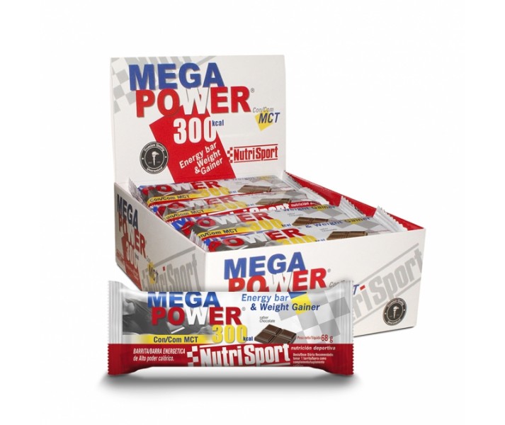 Caja Barritas Nutrisport Megapower 12 Unidades Sabor Chocolate