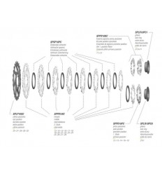 Cassette Miche Light Primato 11v Campagnolo Acero/Aluminio