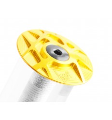 Tapa Potencia Tune Aluminio Oro c/Tornillo