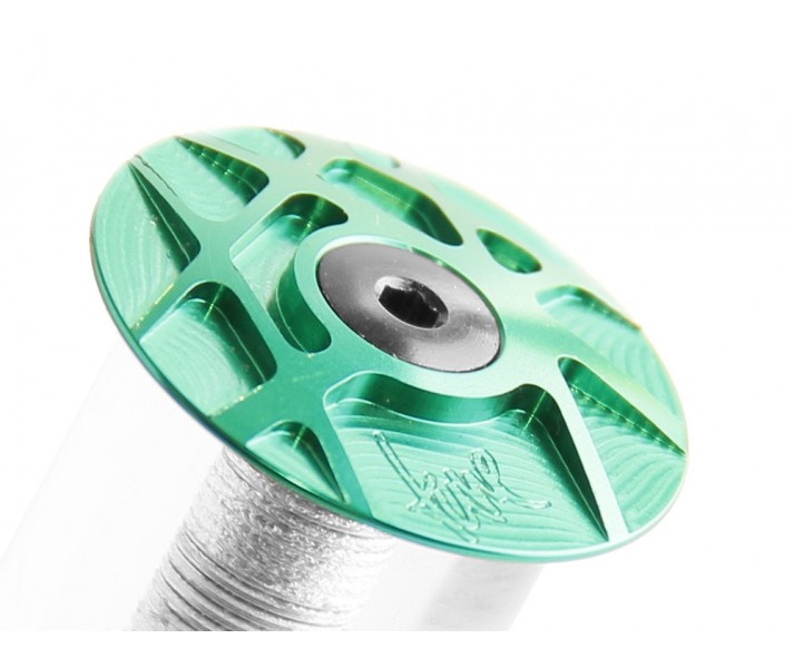 Tapa Potencia Tune Aluminio Verde c/Tornillo