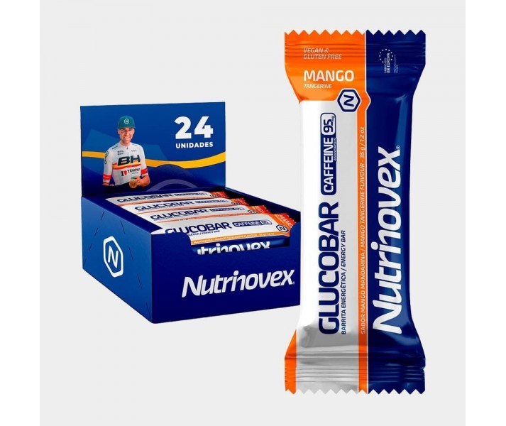 Caja de 25 Barritas Nutrinovex Glucobar Mango mandarina 35g