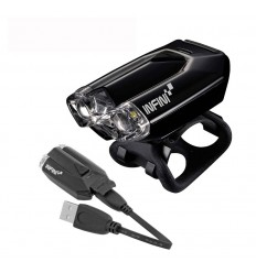 Luz Delantera Infini LAVA 2 LED 3LUX USB Negro