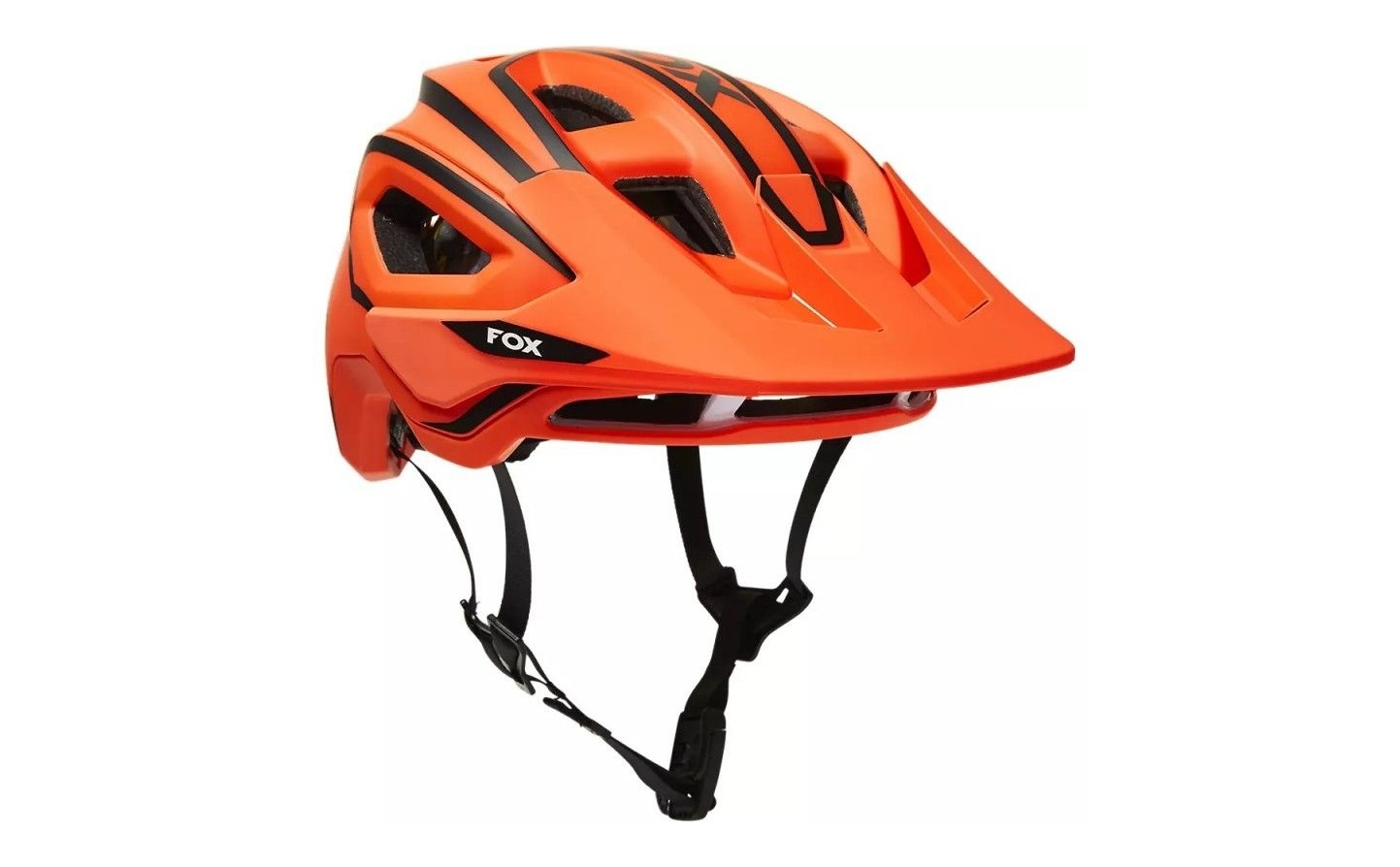 Casco fox online naranja