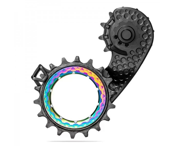 Jaula Cambio Absolute Black Hollowcage Sram AXS Carbono Arcoiris