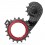 Jaula Cambio Absolute Black Hollowcage Shimano 8100 Carbono Rojo