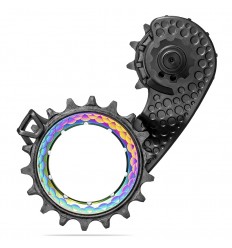 Jaula Cambio Absolute Black Hollowcage Shimano 8100 Carbono Arcoiris