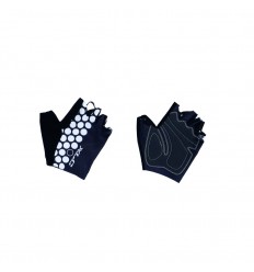 Guantes Cortos XLC CG-S09 Negro Puntos Blancos