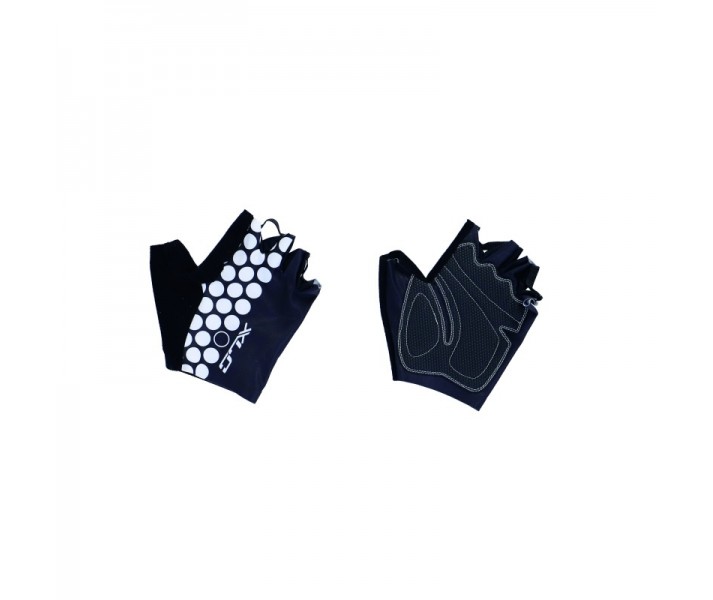 Guantes Cortos XLC CG-S09 Negro Puntos Blancos