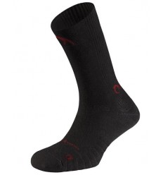 Calcetines Lurbel Cronos Lana Merino Negro/Rojo