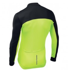 Maillot Northwave Force 2 Cremallera Negro-Amarillo Fluo