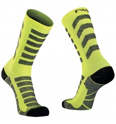 Calcetín Alto Northwave Husky Ceramic Amarillo Fluo