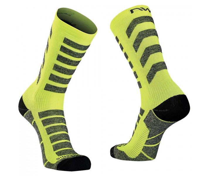 Calcetín Alto Northwave Husky Ceramic Amarillo Fluo