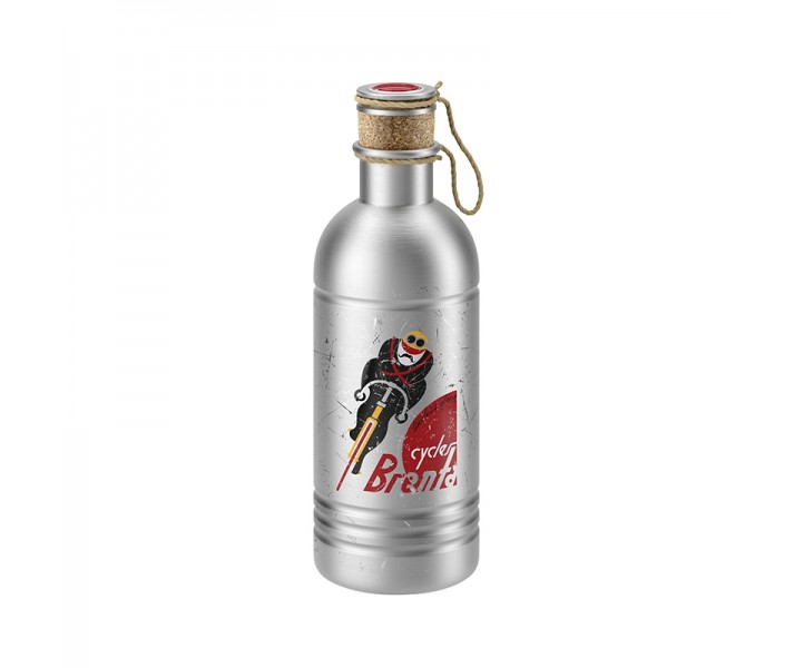 Bidon Vintage Elite Eroica Cycles Brenta Aluminio 600 Ml