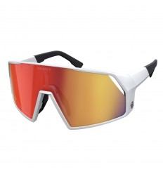 Gafas De Sol Scott Pro Shield Blanco Mate Lente Rojo Chrome