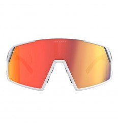 Gafas De Sol Scott Pro Shield Blanco Mate Lente Rojo Chrome