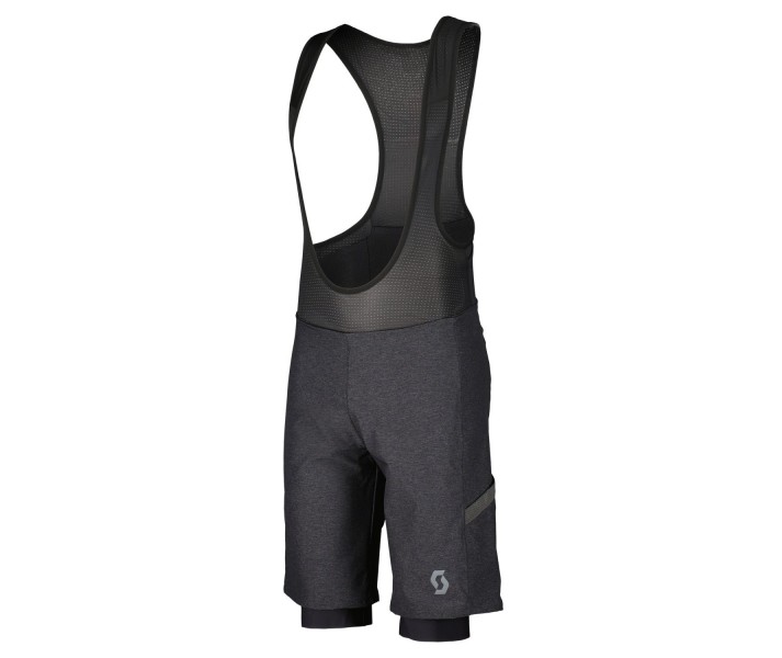 Culotte Corto Scott Ms Gravel Hybrid +++ Negro / Gris Oscuro