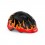 Casco Infantil Met Hooray Negro Llamas Brillo