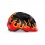 Casco Infantil Met Hooray Negro Llamas Brillo