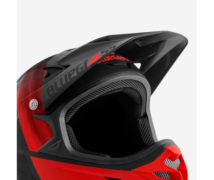 Visera Casco Bluegrass Intox Negro/Rojo Mate