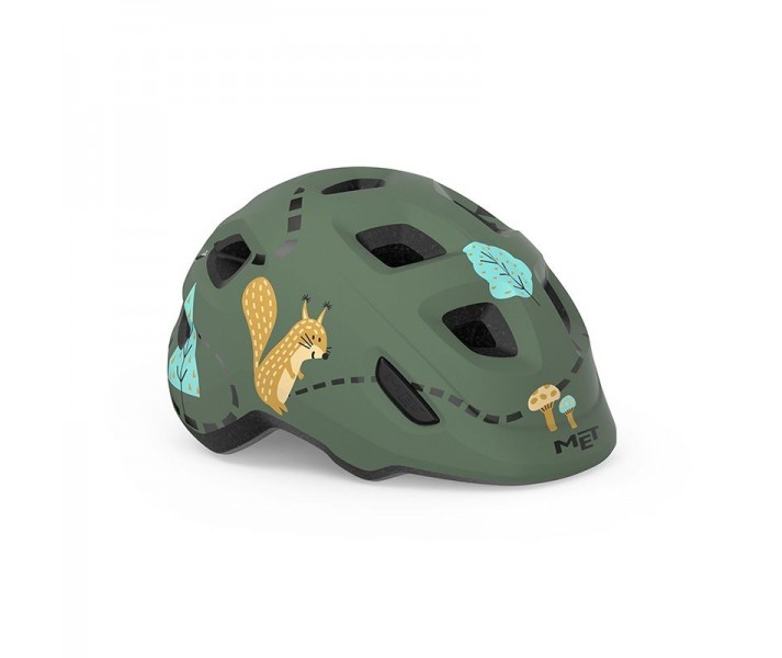 Casco Infantil Met Hooray MIPS Rosa/Verde Bosque