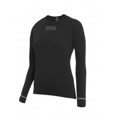 Camiseta Spiuk M/L Anatomic W Mujer Negro