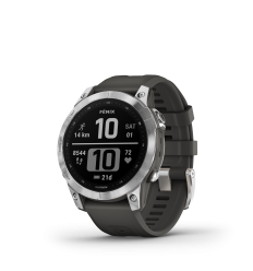 Reloj Garmin Fenix 6S Plata Negro Con Correa Negra