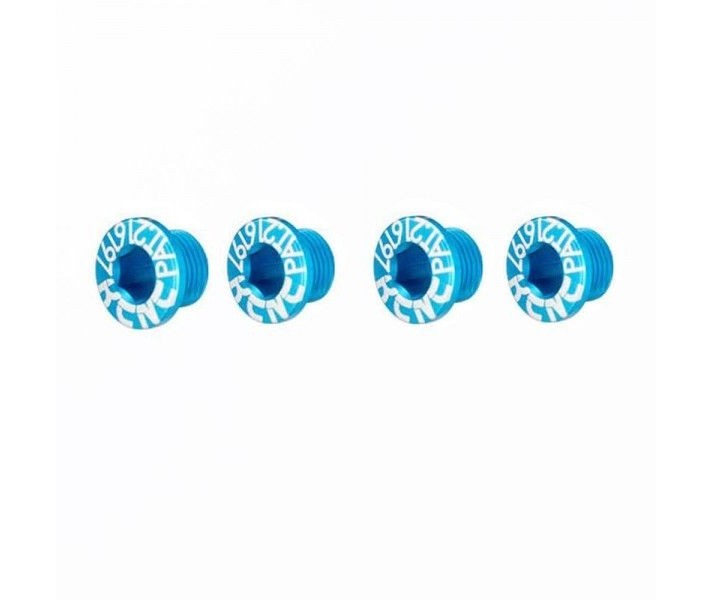 Tornillos Platos KCNC MTB 1 Plato (4uds) SPB0013 Azul |KCTOPLYTAZUN|